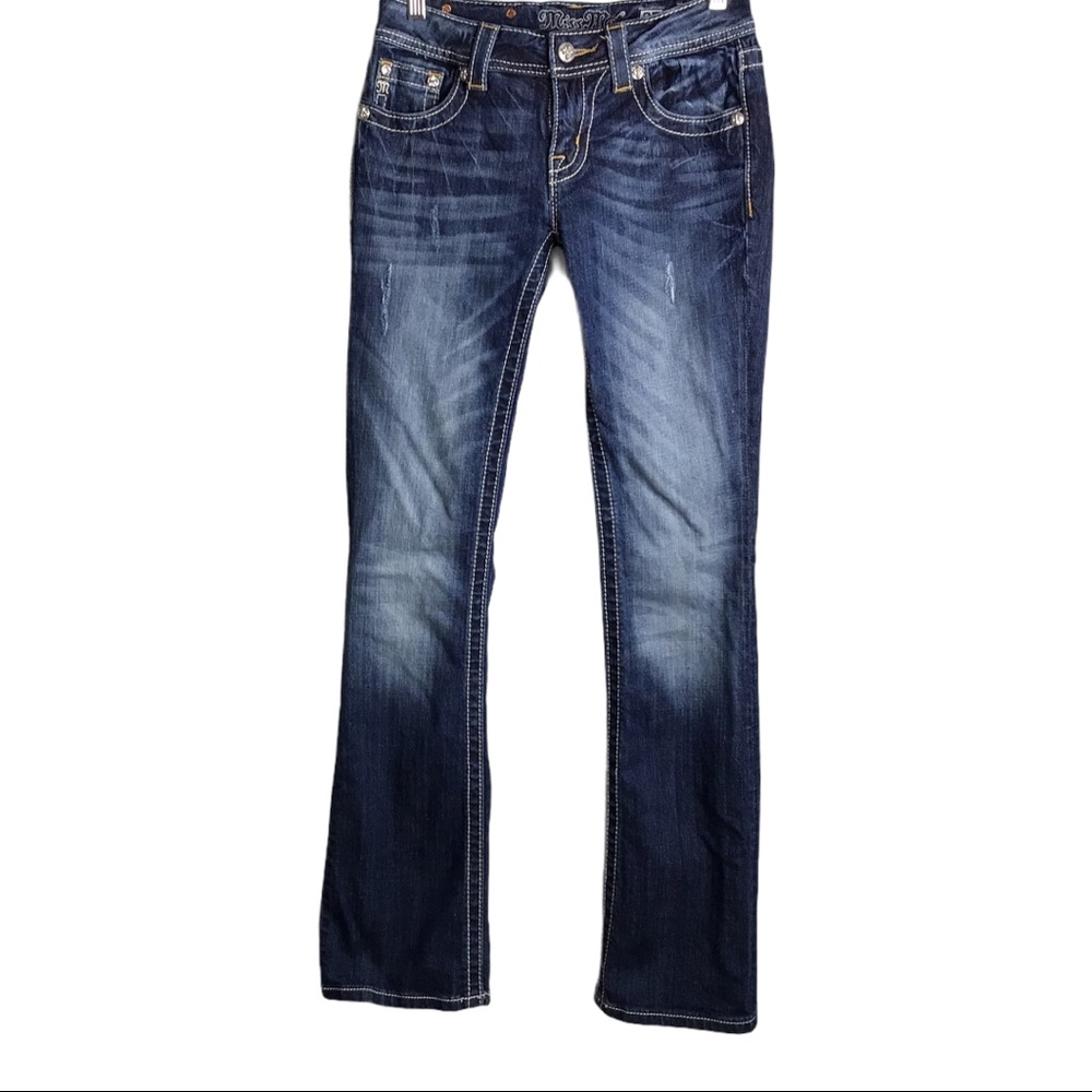 Miss Me Dark Wash Mid-rise Jeans - Picture 2 of 6